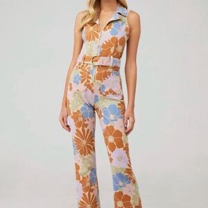 Show Me Your Mumu Jackson Floral Sleeveless Jumpsuit